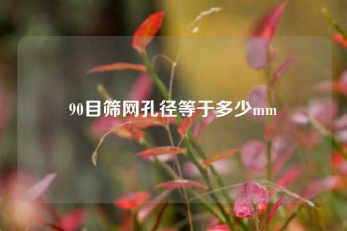 90目筛网孔径等于多少mm
