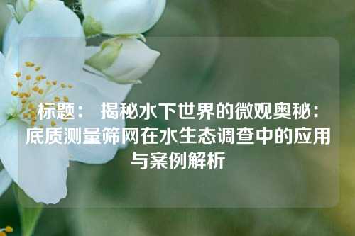 标题: 揭秘水下世界的微观奥秘:底质测量筛网在水生态调查中的应用与案例解析
