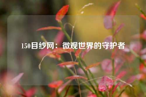 150目纱网：微观世界的守护者