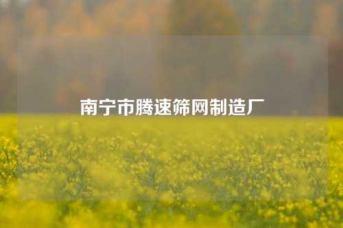 南宁市腾速筛网制造厂